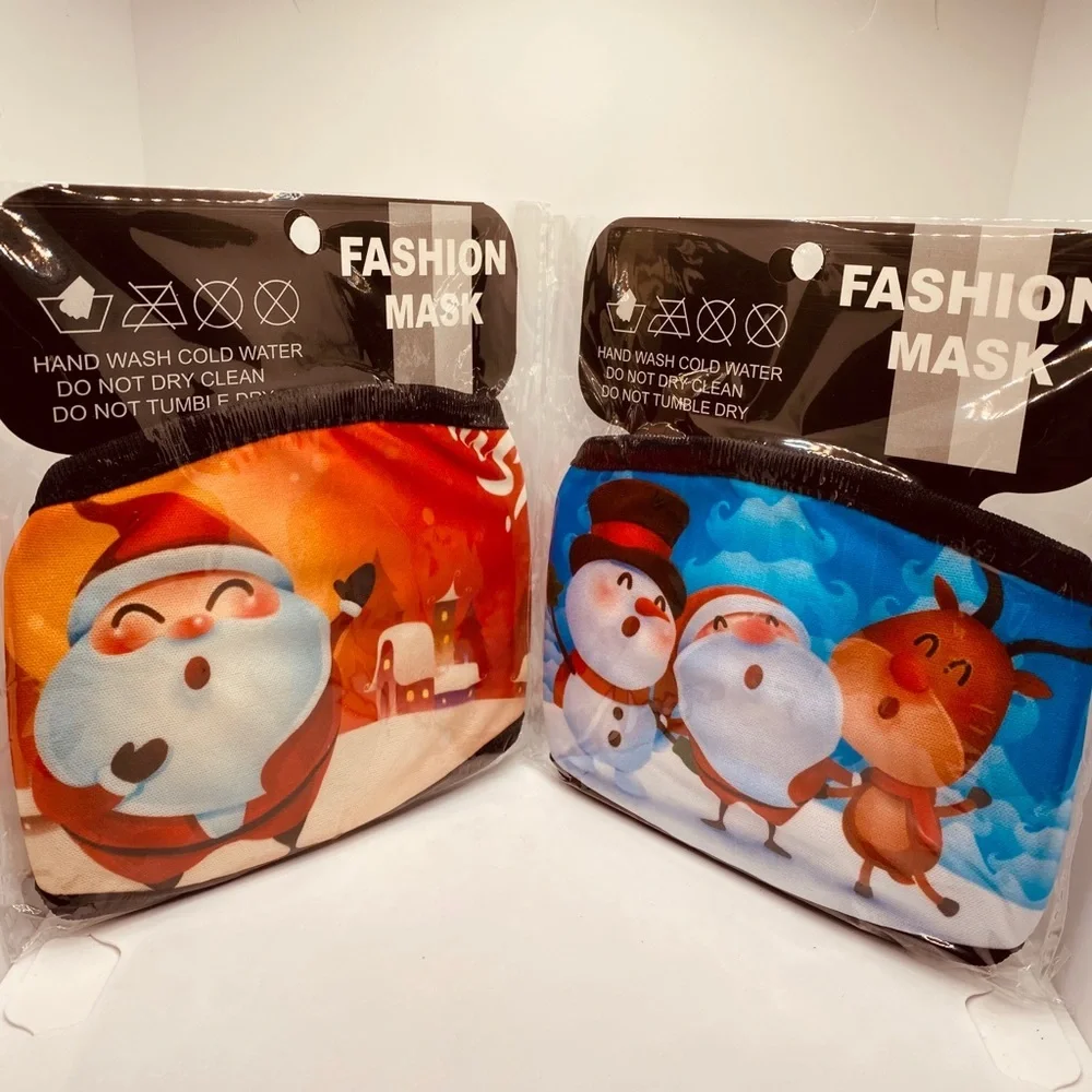Face Masks Christmas Santa and Snowmen!